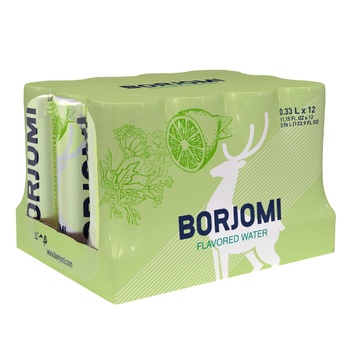 Вода Borjomi минеральная газированная со вкусом лайм-кориандр 0,33л Вода Borjomi минеральная газированная со вкусом лайм-кориандр 0,33л - купить, цены на - фото 2
