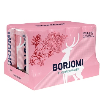 Borjomi Mineral Carbonated Water with Strawberry-Herbs Flavor 0.33l Borjomi Mineral Carbonated Water with Strawberry-Herbs Flavor 0.33l - buy, prices for - photo 2
