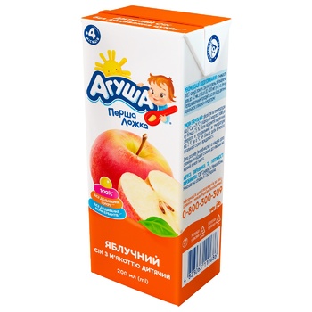 Agusha For Babies From 4 Months Sugar-Free Apple Juice 200ml - buy, prices for Vostorg - photo 4