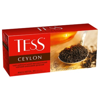 Чай черный Tess Ceylon 2г*25шт - купить, цены на ULTRAMARKET - фото 3