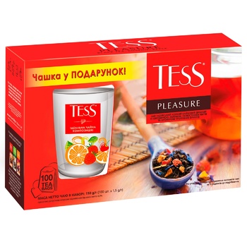 Tess Pleasure Tea Set 100pcs 1.5g + Cup - buy, prices for METRO - photo 3