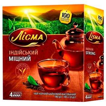 Lisma Indian Strongg black tea 100*1.8g - buy, prices for METRO - photo 1