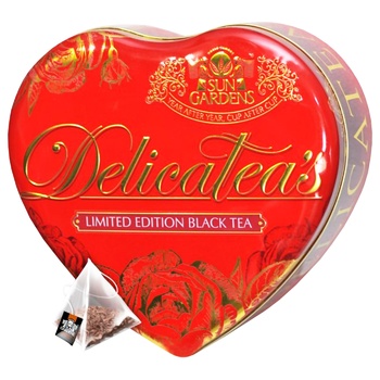 Sun Gardens DelicaTeas Heart Black Tea 80pcs 160g - buy, prices for - photo 3