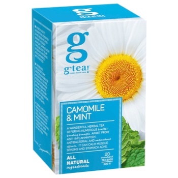 G'tea! herbal tea chamomile-mint with green tea 20pcs*2g - buy, prices for EKO Market - photo 1