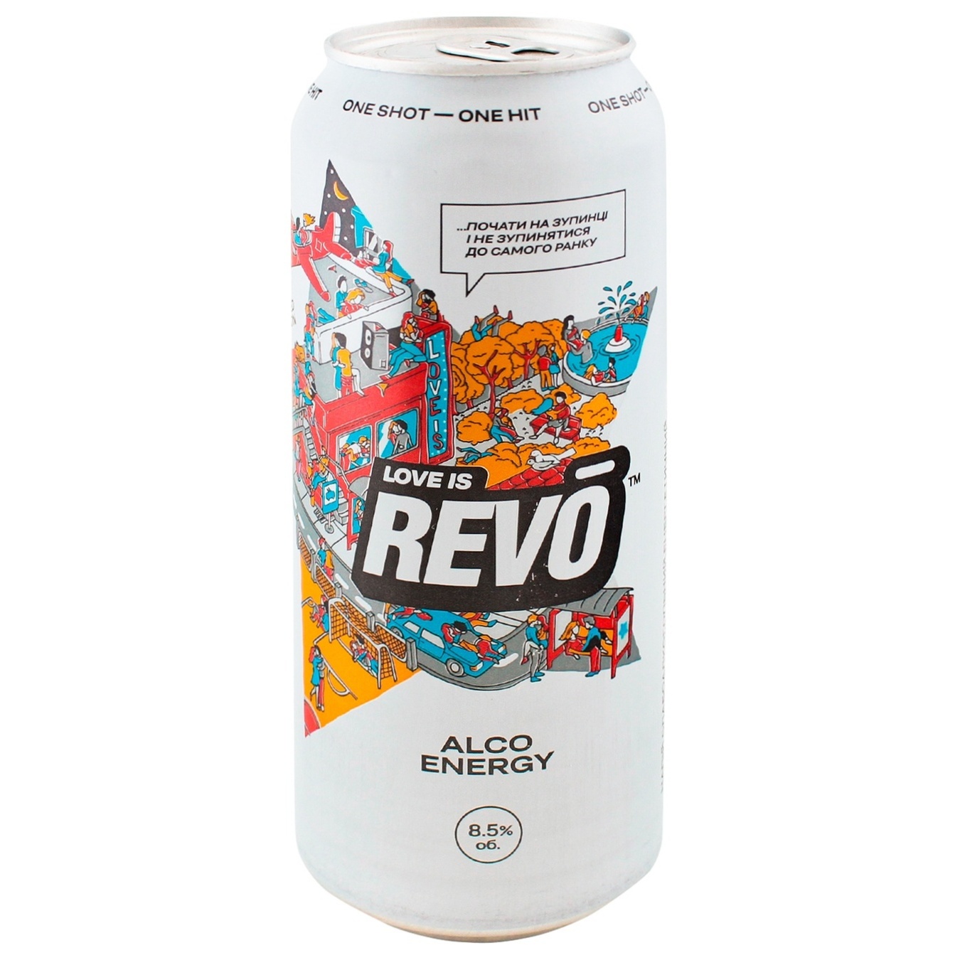 

Напиток слабоалкогольный энергетический Revo Лимитированное версия 8,5% 0,5л