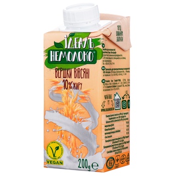 Ideal Nemoloko Ultrapasteurized Creamy Oat Drink 10% 200g