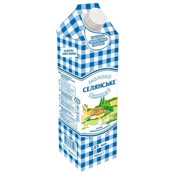 Selianske Special Ultrapasteurized Milk 2.5% 950g - buy, prices for Auchan - photo 2