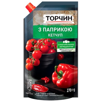 TORCHYN® Paprika ketchup 270g - buy, prices for Supermarket "Kharkiv" - photo 1