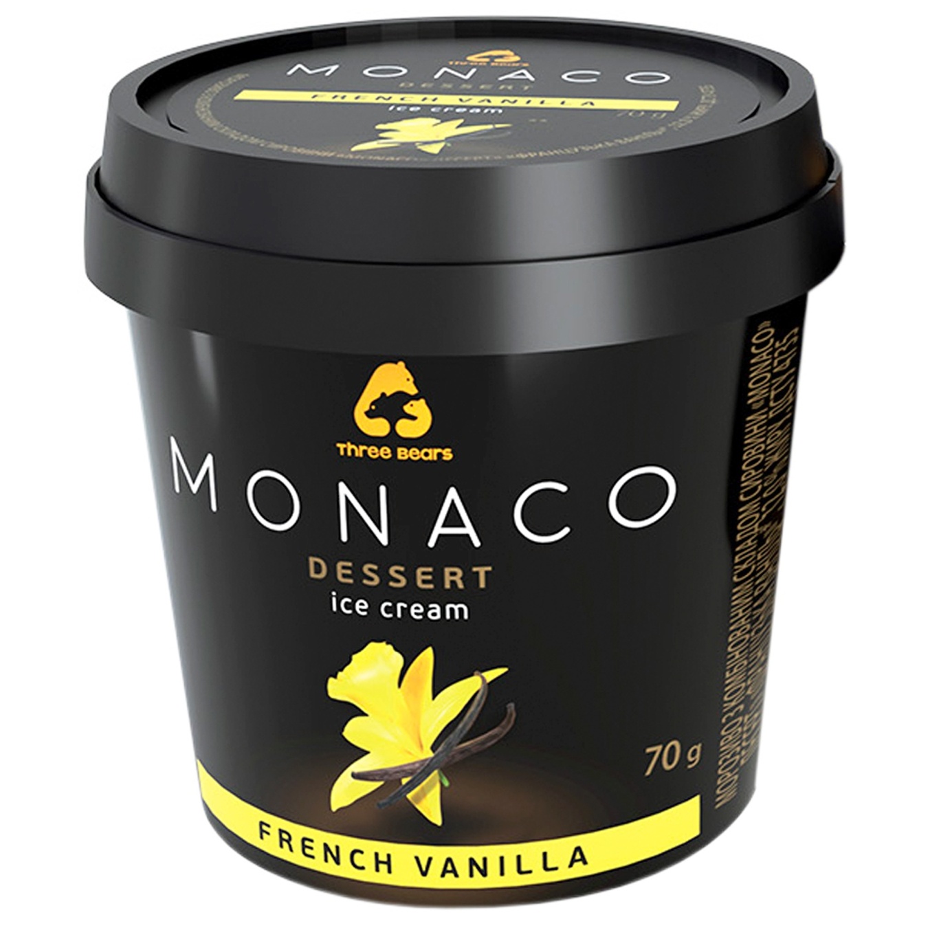 

Мороженое Три медведя Monaco Dessert со вкусом ванили 70г