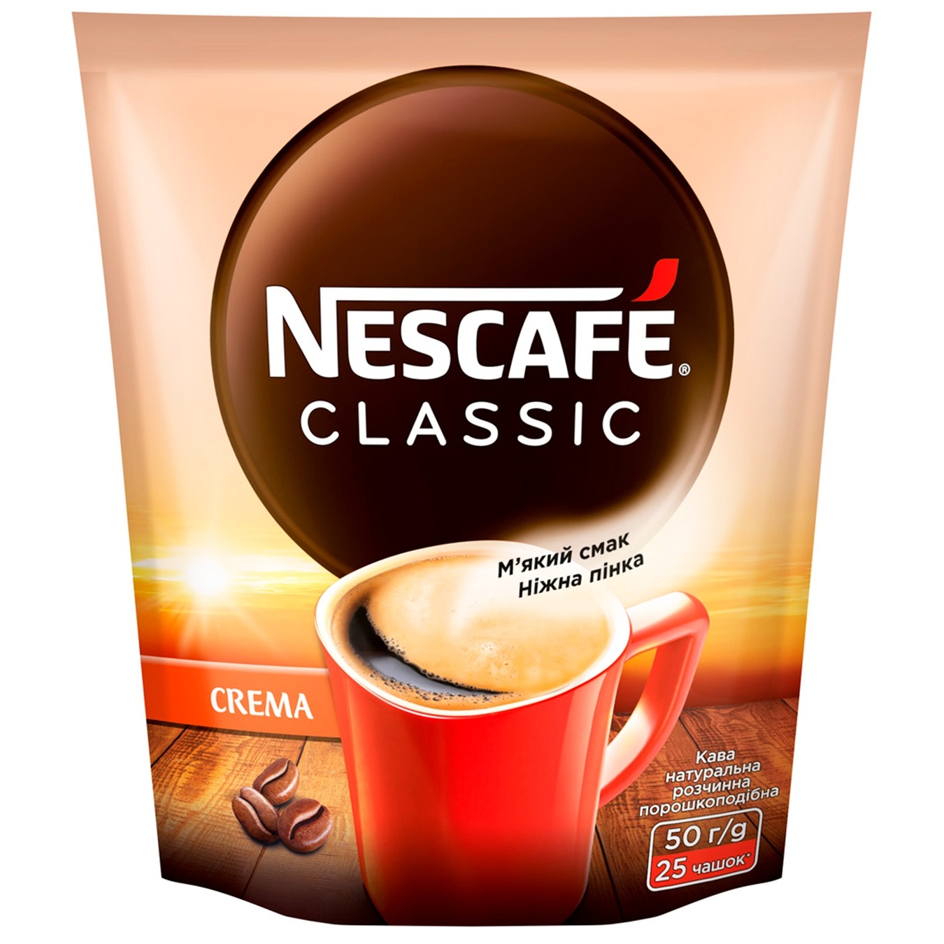 

Кофе Nescafe Classic Crema растворимый 60г