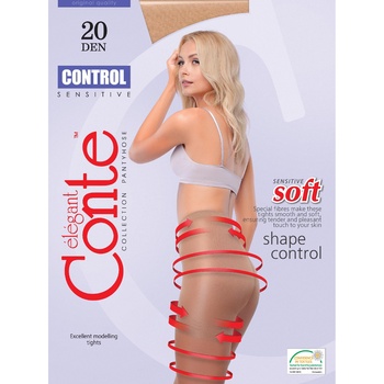 Колготи жіночі Conte Elegant Control 20ден р.4 bronz - купити, ціни на МегаМаркет - фото 1