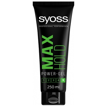 Syoss Max Hold Gel for Laying the Strongest Fixation 250ml - buy, prices for NOVUS - photo 5