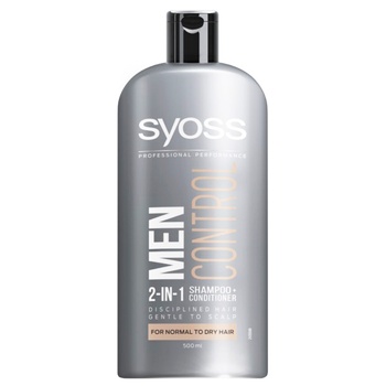 SYOSS Control Men 2-в-1 For Normal  And Dry Hair Shampoo 500ml - buy, prices for Auchan - photo 1