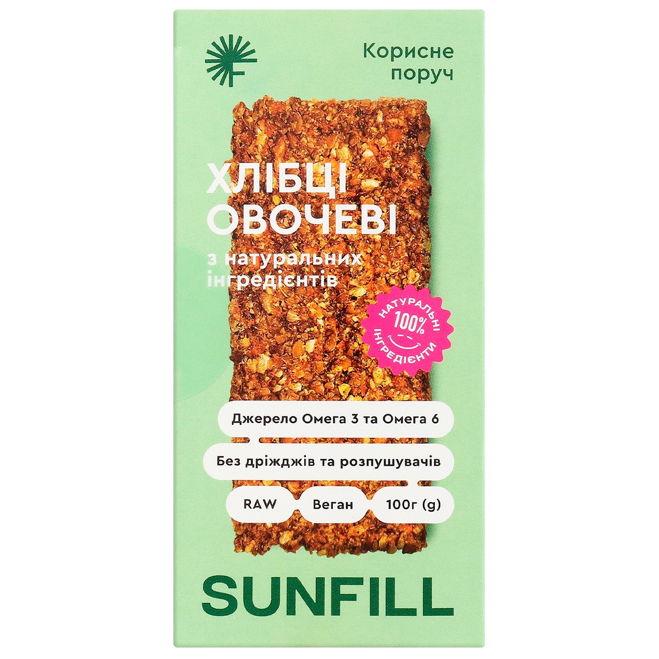 

Хлебцы Sunfill Овощные 100г