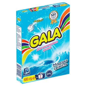 Gala Fresh Sea for Colored Fabrics Automat Powder Detergent 400g - buy, prices for NOVUS - photo 2