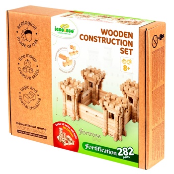 Igroteco Fortification Wooden Construction Set  282elements - buy, prices for Vostorg - photo 1