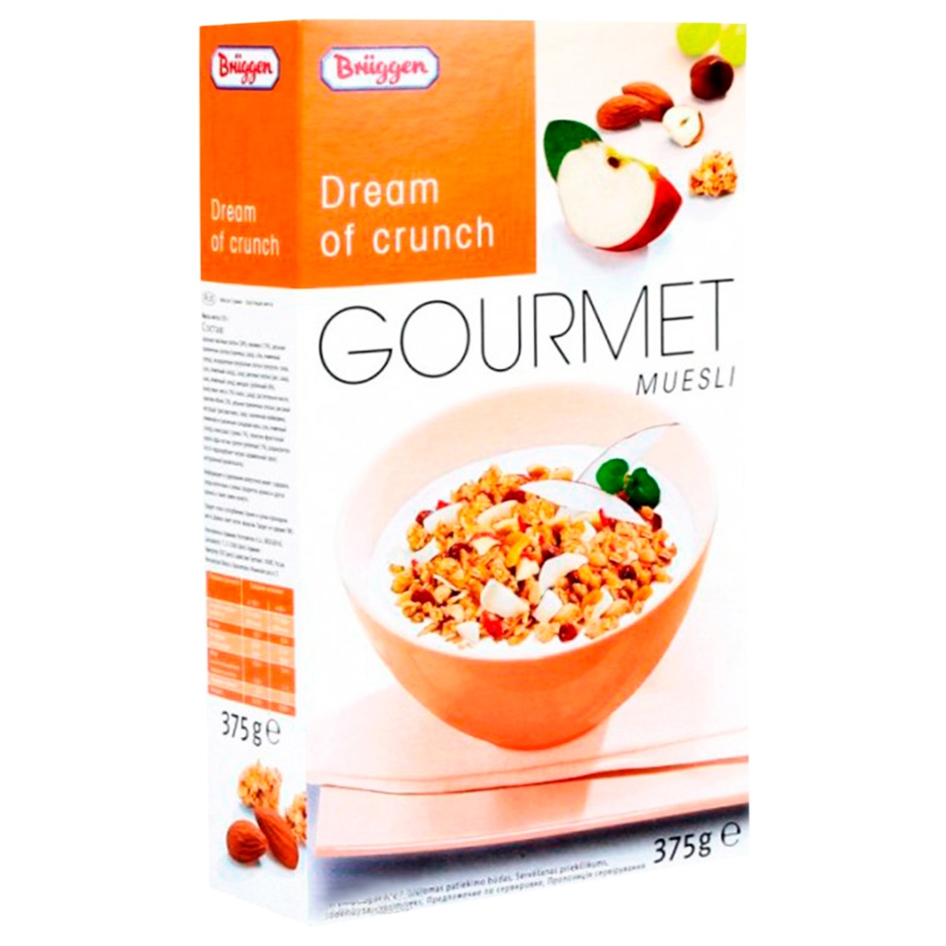 

Мюсли Bruggen Gourmet с фруктами и орехами 375г