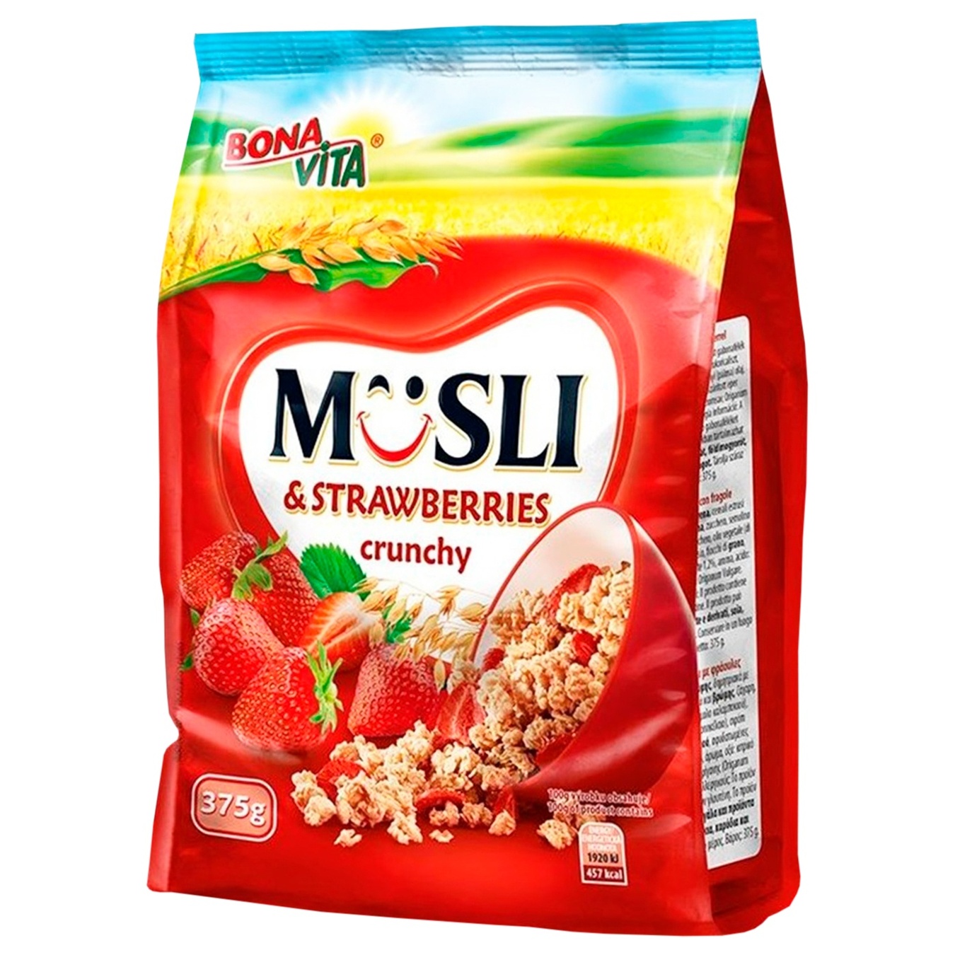 

Мюсли Bona Vita с клубникой 375г