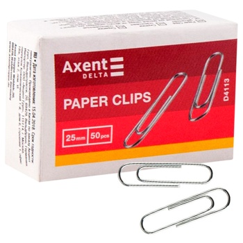 Delta Paper Clips 25mm 50pcs - buy, prices for MegaMarket - photo 1