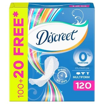 Discreet Multiform Daily Pads 120pcs - buy, prices for Auchan - photo 6