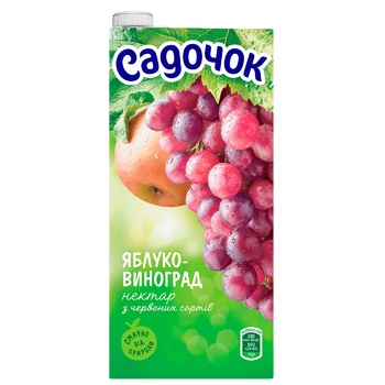 Нектар Садочок виноград-яблуко червоне 0,95л - купити, ціни на Auchan - фото 2