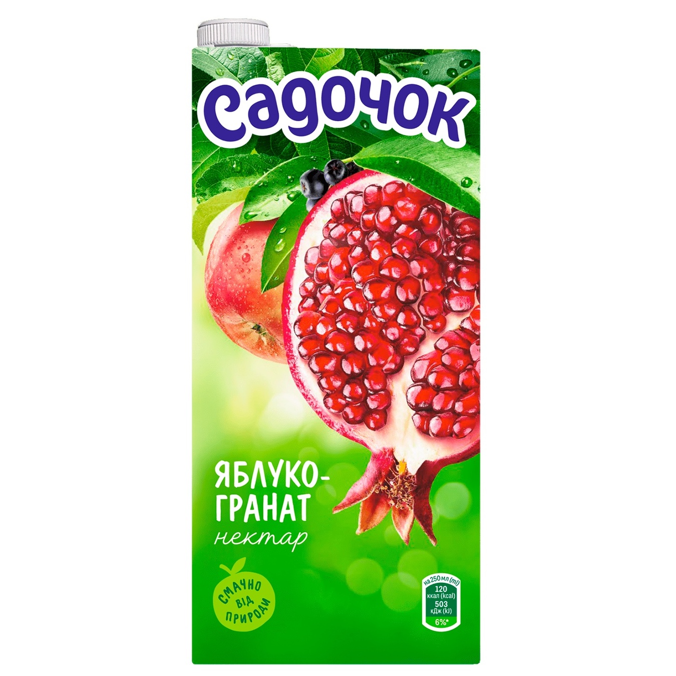 

Нектар Садочок яблучно-гранатовий 0,95л