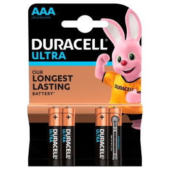 Батарейки Duracell Ultra Power AAА лужні 4шт - купити, ціни на METRO - фото 8