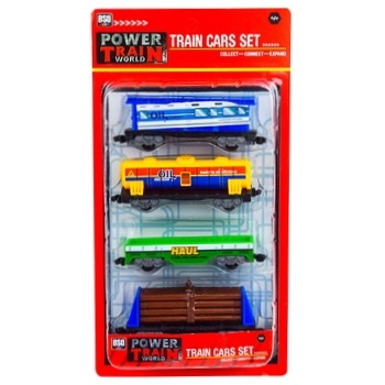 Krayina Ihrashok Set Carriage For Railway Toy 4pc - buy, prices for MegaMarket - photo 1