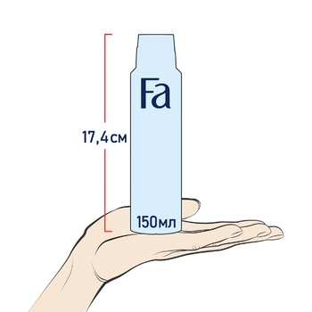 Дезодорант-спрей Fa Men Fresh&Free без спирта Аромат мята-бергамот 150мл - купить, цены на ULTRAMARKET - фото 2
