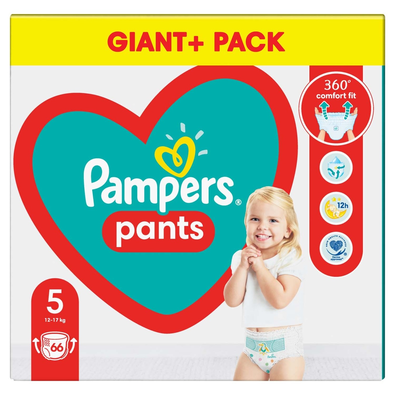 

Подгузники-трусики Pampers Pants Размер 5 12-17кг 66шт