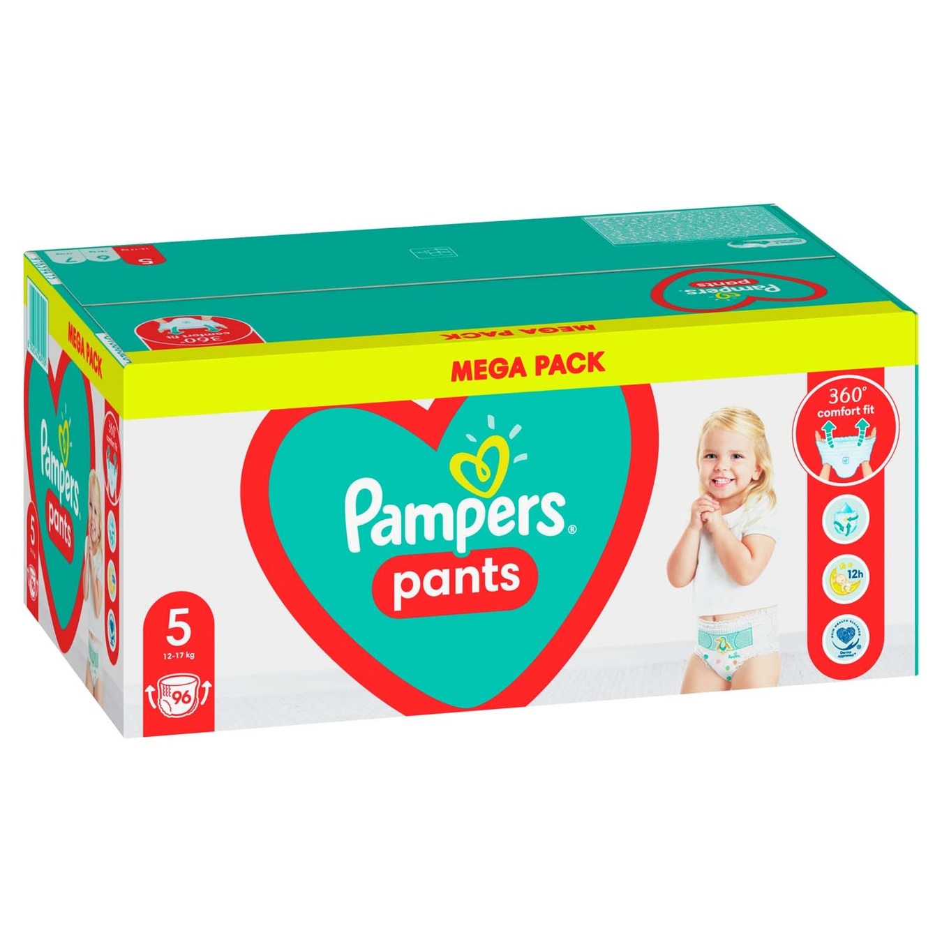 

Подгузники-трусики Pampers Pants Размер 5 12-17кг 96шт