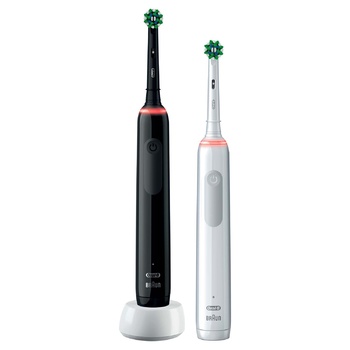 Oral-B Pro 3 3900 СrossAсtion Electric Toothbrush Set Black and White - buy, prices for - photo 4
