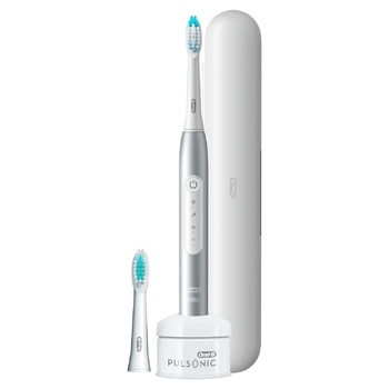 Oral-B Pulsonic Slim Luxe 4500 Electric Sonic Toothbrush + Case Silver - buy, prices for METRO - photo 3