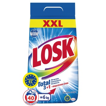 Losk Mountain Lake Automatic Washing powder 6kg - buy, prices for MegaMarket - photo 2