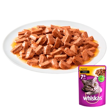 Whiskas Food for Adult Cats with Chicken in Sauce 7+ years old 100g - buy, prices for METRO - photo 6