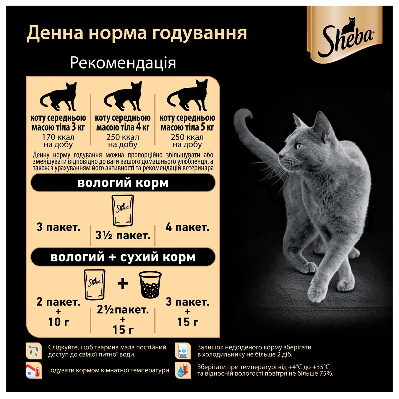 

Корм для котов Sheba craft с курицей в соусе 85г