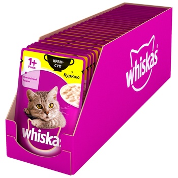 Корм Whiskas Крем-суп с курицей для взрослых кошек 85г - купить, цены на Auchan - фото 5