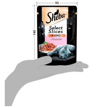 Sheba Selected Slices in Gravy with Salmon for Adult Cats 85g - buy, prices for Auchan - photo 2