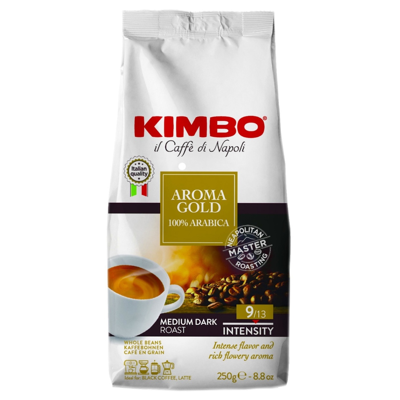 

Кофе Kimbo Aroma Gold 100% Arabica в зернах 250г