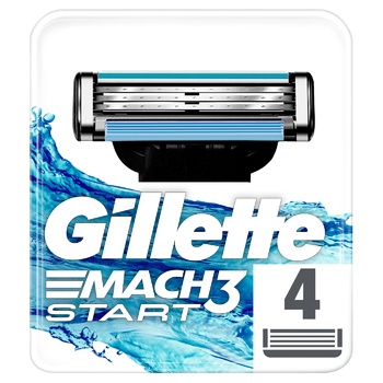 Картриджи для бритья Gillette Mach3 Start сменные 4шт - купить, цены на МегаМаркет - фото 6