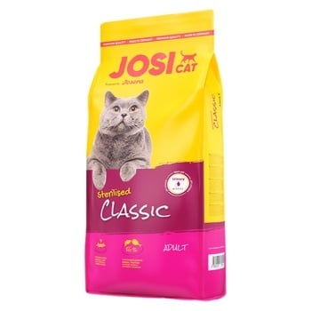 Корм сухой JosiCat Classic для стерилизованных котов 10кг