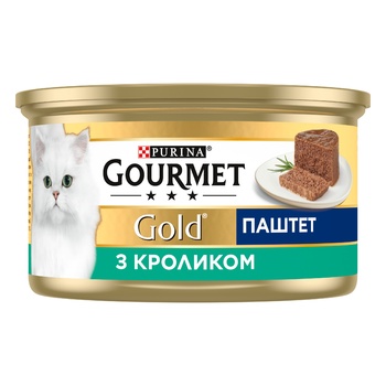 Корм Gourmet Gold Паштет з кроликом для дорослих котів 85г - купити, ціни на METRO - фото 4