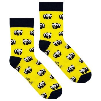 Носки The Pair of Socks Panda Yellow Kids 23-25р - купить, цены на ULTRAMARKET - фото 3