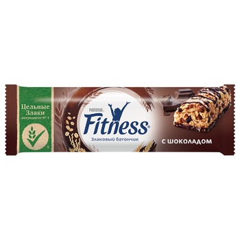 Батончик NESTLÉ® FITNESS® злаковий з шоколадом 23,5г - купити, ціни на Восторг - фото 1