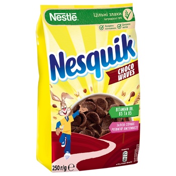 Nesquik Waves Cereal Bag Dry Breakfast 210g - buy, prices for MegaMarket - photo 1