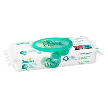 Cерветки Pampers Aqua Pure 48шт - купити, ціни на Auchan - фото 4