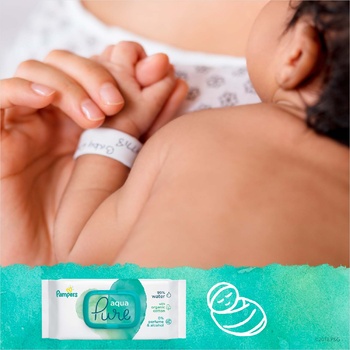 Cалфетки Pampers Aqua Pure 2x48шт - купить, цены на METRO - фото 3