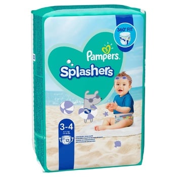 Трусики для плавання Pampers Splashers розмір 3-4 Midi 6-11кг 12шт - купити, ціни на NOVUS - фото 3