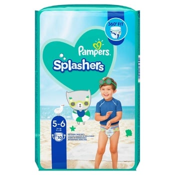 Трусики для плавання Pampers Splashers розмір 5-6 Junior 12-17кг 10шт - купити, ціни на ULTRAMARKET - фото 5