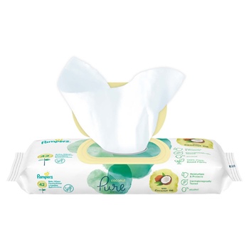 Pampers Pure Coconut Wipes 42pcs - buy, prices for - photo 4